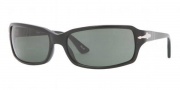 Persol PO 3041S Sunglasses  Sunglasses - 95/31 Black / Crystal Green