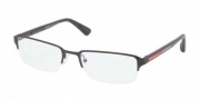 Prada Sport PS 51DV Eyeglasses Eyeglasses - 7AX101 Black / Demo Lens