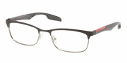 Prada Sport PS 54DV Eyeglasses Eyeglasses - MA7101 Grey On Military