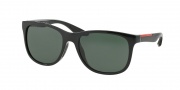 Prada Sport PS 03OS Sunglasses Sunglasses - 1AB301 Black Gray Green