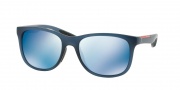Prada Sport PS 03OS Sunglasses Sunglasses - JAP9P1 Avio Demi Shiny / Mirror Blue