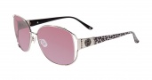 Bebe BB 7078 Sunglasses Sunglasses - Silver / Pink Gradient Silver Flash Lenses