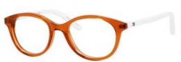 Tommy Hilfiger 1144 Eyeglasses Eyeglasses - 0H9E Transparent Brown / White 