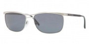 Burberry BE3065 Sunglasses Sunglasses - 116681 Brushed Silver / Polar Gray