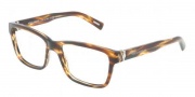 Dolce & Gabbana DG3130 Eyeglasses Eyeglasses - 2595 Striped Brown / Red Demo Lens