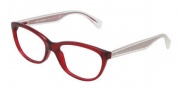 Dolce & Gabbana DG3141 Eyeglasses Eyeglasses - 550 Transparent Red / Demo Lens