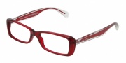 Dolce & Gabbana DG3142 Eyeglasses Eyeglasses - 550 Transparent Red / Demo Lens