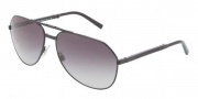 Dolce & Gabbana DG2106 Sunglasses Sunglasses - 11068G Matte Black / Gray Gradient 