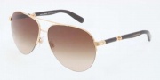 Dolce & Gabbana DG2115 Sunglasses Sunglasses - 02/13 Gold / Brown Gradient