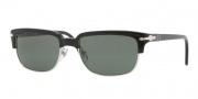 Persol PO3043S Sunglasses Sunglasses - 95/31 Black / Crystal Green
