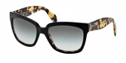 Prada PR 07PS Sunglasses Sunglasses - NAI0A7 Top Black / Medium Havana / Grey Gradient