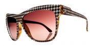 Electric Caffeine Sunglasses Sunglasses - Houndstooth / Brown Gradient