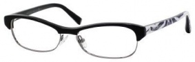 Jimmy Choo 44 Eyeglasses Eyeglasses - Black Ruthenium Zebra