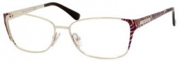 Jimmy Choo 57 Eyeglasses Eyeglasses - Gold / Brown Zebra