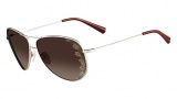 Valentino V101S Sunglasses Sunglasses - 046 Silver / Brown