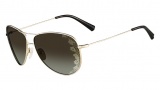 Valentino V101S Sunglasses Sunglasses - 710 Light Gold / Brown