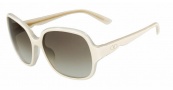 Valentino V601S Sunglasses Sunglasses - 107 Ivory Cream