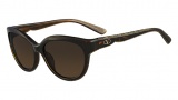 Valentino V602S Sunglasses Sunglasses - 239 Dark Havana / Glitter