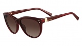 Valentino V642S Sunglasses Sunglasses - 606 Rouge Noir