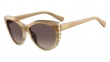 Valentino V648S Sunglasses Sunglasses - 265 Striped Beige