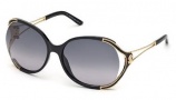 Roberto Cavalli RC669S Sunglasses Sunglasses - 01B Shiny Black / Gradient Smoke