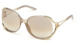 Roberto Cavalli RC669S Sunglasses Sunglasses - 57L Shiny Beige / Roviex Mirror