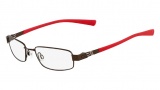 Nike 4247 Eyeglasses Eyeglasses - 214 Shiny Walnut / Red