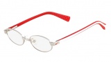Nike 5565 Eyeglasses Eyeglasses - 045 Shiny Silver / Red White