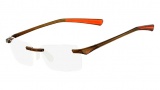 Nike 7100-6 Eyeglasses Eyeglasses - 230 Translucent Oak