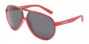 Dolce & Gabbana DG6078 Sunglasses Sunglasses - 264487 Red Transparent / Gray