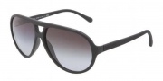 Dolce & Gabbana DG6076 Sunglasses Sunglasses - 26168G Black Rubber / Gray Gradient