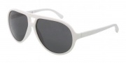 Dolce & Gabbana DG6076 Sunglasses Sunglasses - 261987 White Rubber / Gray