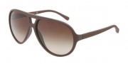 Dolce & Gabbana DG6076 Sunglasses Sunglasses - 265213 Brown Rubber / Brown Gradient