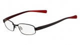 Nike 8092 Eyeglasses Eyeglasses - 018 Satin Black / Team Red