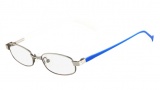 Nike 5566 Eyeglasses Eyeglasses - 079 Satin Silver / Blue / White