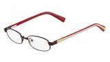Nike 5566 Eyeglasses Eyeglasses - 226 Satin Brown / Beige / Dark Red