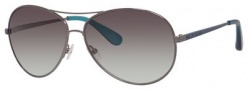 Marc By Marc Jacobs MMJ 184/S Sunglasses Sunglasses - 0KJ1 Dark Ruthenium (5M gray gradient aqua lens)