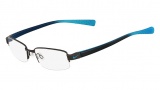 Nike 8090 Eyeglasses Eyeglasses - 923 Shiny Gunmetal / Chlorine Blue