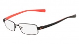Nike 8093 Eyeglasses Eyeglasses - 001 Shiny Black / Total Crimson