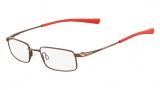 Nike 4677 Eyeglasses Eyeglasses - 241 Shiny Walnut / Hyper Red