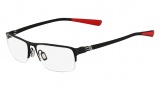 Nike 8107 Eyeglasses Eyeglasses - 077 Satin Black Chrome / Red