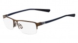 Nike 8107 Eyeglasses Eyeglasses - 200 Walnut / Blue