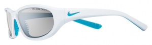 Nike Debut P EV0574 Sunglasses Sunglasses - 147 White / Neon Turquoise / Grey Silver Lens