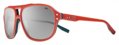 Nike MDL. 220 EV0722 Sunglasses Sunglasses - 893 Orange / Grey with Silver Lens