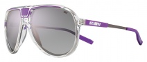 Nike MDL. 245 EV0728 Sunglasses Sunglasses - 955 Clear / Laser Purple / Grey with Voilet Flash Lens