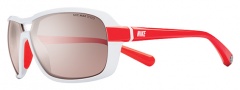 Nike Racer E EV0616 Sunglasses Sunglasses - 166 White / Total Crimson / Max Speed Lens