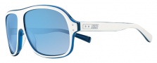 Nike Vintage MDL. 99 EV0690 Sunglasses Sunglasses - 105 White / Dark Blue / Blue Flash Lens