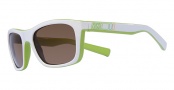 Nike Vintage 73 EV0598 Sunglasses Sunglasses - 132 White / Green Stripe / Brown Lens