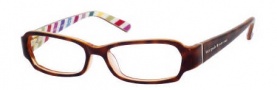 Kate Spade Gene Eyeglasses Eyeglasses - 0X18 Demi Amber Orange / Candy Stripe
