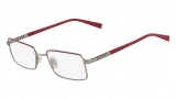 Flexon Fred Eyeglasses Eyeglasses - 602 Vermilion / Steel